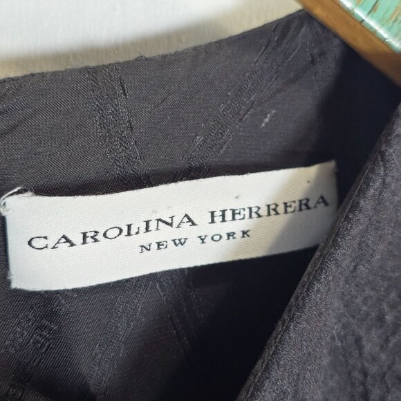 Carolina Herrera Black Jacquard Short LBD, Day to Nights, Sz 4, RARE! - Picture 9 of 10